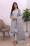 Best Quality Banarasi Cotton Silk Suits With White Color