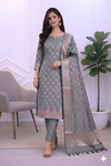 Banarasi Soft Silk Suit with Elegant Meena Work Design