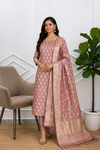 Soft Semi Silk Banarasi 3 Pcs Suit with Elegant Finish