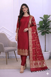 Best Banarasi Semi Soft Silk Suit Collection for Bridal and Ethnic Wear