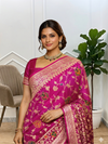Very Beautiful Banarasi Katan Silk Saree With All Over Meena