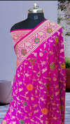 Very Beautiful Banarasi Katan Silk Saree With All Over Meena
