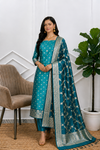 Grab Your Look Banarasi Style Soft Semi Silk Suit