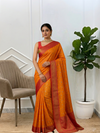 Banarasi Soft Silk Saree With Multi Small Booti Color