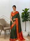 Banarasi Semi Silk Saree With Very Beautiful Contrast Color