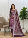 Banarasi Soft Semi Silk Suit With All Over Meena
