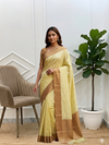 Banarasi Soft Silk Saree With Self Jacquard Design