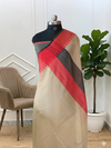 Banarasi Cotton Kota Silk Saree With Cream Color