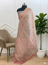 Banarasi Tissue Silk Saree With Cream Color