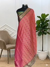 Banarasi Semi Silk Saree With Contrast Border & Pallu