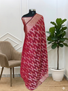Banarasi Soft Cotton Soft Silk Saree With MeenaKari Jaal