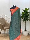 Banarasi Semi Silk Saree With Very Beautiful Contrast Color