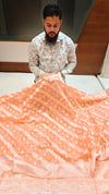 Banarasi Cotton Soft Silk Saree With Orange Color