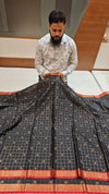 Banarasi Tanchhui Kota Zari Design Silk Saree With Black Color