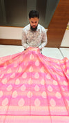 Banarasi Cotton Soft Silk Saree with Boota Design