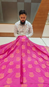 Banarasi Semi Silk Saree With Boota Design