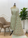 Ivory  Cream Color Banarasi Cotton Silk 3 Pcs Suits Traditional & Designer Styles Collection