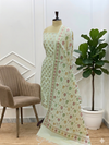 Ivory  Cream Color Banarasi Cotton Silk 3 Pcs Suits Traditional & Designer Styles Collection