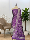 Premium Megenta Banarasi Soft Semi Silk Suits for Office & Casual Wear
