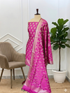 Best Banarasi Soft Rani Color Silk Suits Online in India – Trending Collection