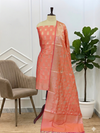 Traditional Banarasi Semi Soft Silk Ethnic Suits for Ladies