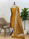 Elegant Mustard Banarasi Semi Soft Silk Salwar Suits Collection