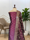 Banarasi Semi Soft Silk Suits with Zari Work for Women