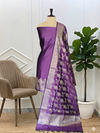 New Arrival Banarasi Semi Soft Silk Suits with Dupatta Set