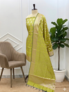 Designer Banarasi Semi Soft Silk Suit with Beautiful Meena