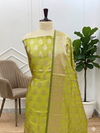 Designer Banarasi Semi Soft Silk Suit with Beautiful Meena