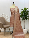 Gorgeous Banarasi Semi Soft Silk Suit with Meena Work