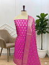 Crafted for Queens, Inspired Rani Color Banarasi Soft Semi Silk 3 Pcs Suit