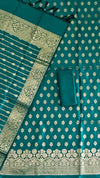 Luxury Banarasi Soft Semi Silk Suits at Unmissable Prices With Peacock Color