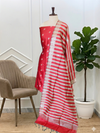 Traditional Red Color Banarasi Soft Semi Silk 3 Pcs Suit