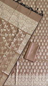 Stylish Party Wear Banarasi Soft Semi 3 Pcs Silk Suit