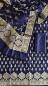 Stylish Party Wear Banarasi Soft Semi Silk 3 Pcs Suit