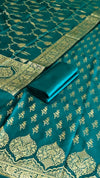 Heritage Weaves: Exquisite Banarasi Soft Semi Silk 3 Pcs Suits