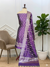Elegant Party Wear Banarasi Soft Semi Silk 3 Pcs Suit