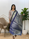 Banarasi Silk Dupatta With Blue Color