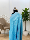 Very Beautiful Cotton Soft Silk Saree With Sky Blue Color