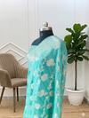 Banarasi Soft Cotton Silk Saree With Jaal Design