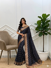 Banarasi Cotton Soft Silk Beautiful Small Booti Design Saree