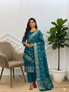 Banarasi Semi Silk Suit With Beautiful Color