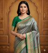 Banarasi Tanchhui Stripe Design Silk Saree