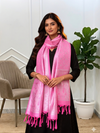 Banarasi Soft Silk Stoles With Beautiful Pink Color