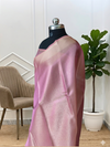 Pink Color Designer Banarasi Tissue Silk Saree