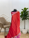 Banarasi Tanchhui Silk Saree With All Over Design