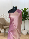 Pink Color Designer Banarasi Tissue Silk Saree
