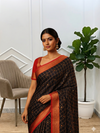 Banarasi Tanchhui Kota Zari Design Silk Saree With Black Color