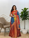 Traditional Banarasi Kimkhab Silk Gharara Outfit With Stone Work